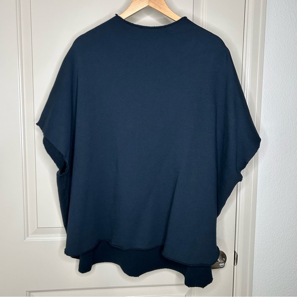 Frank & Eileen Audrey Funnel Neck Capelet Triple Fleece One Size - Picture 1 of 14